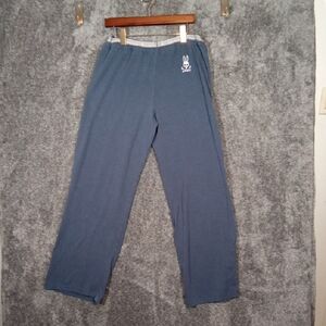 Psycho Bunny Blue Baselayer Loungue Pants Inderdoors Womens  Large
